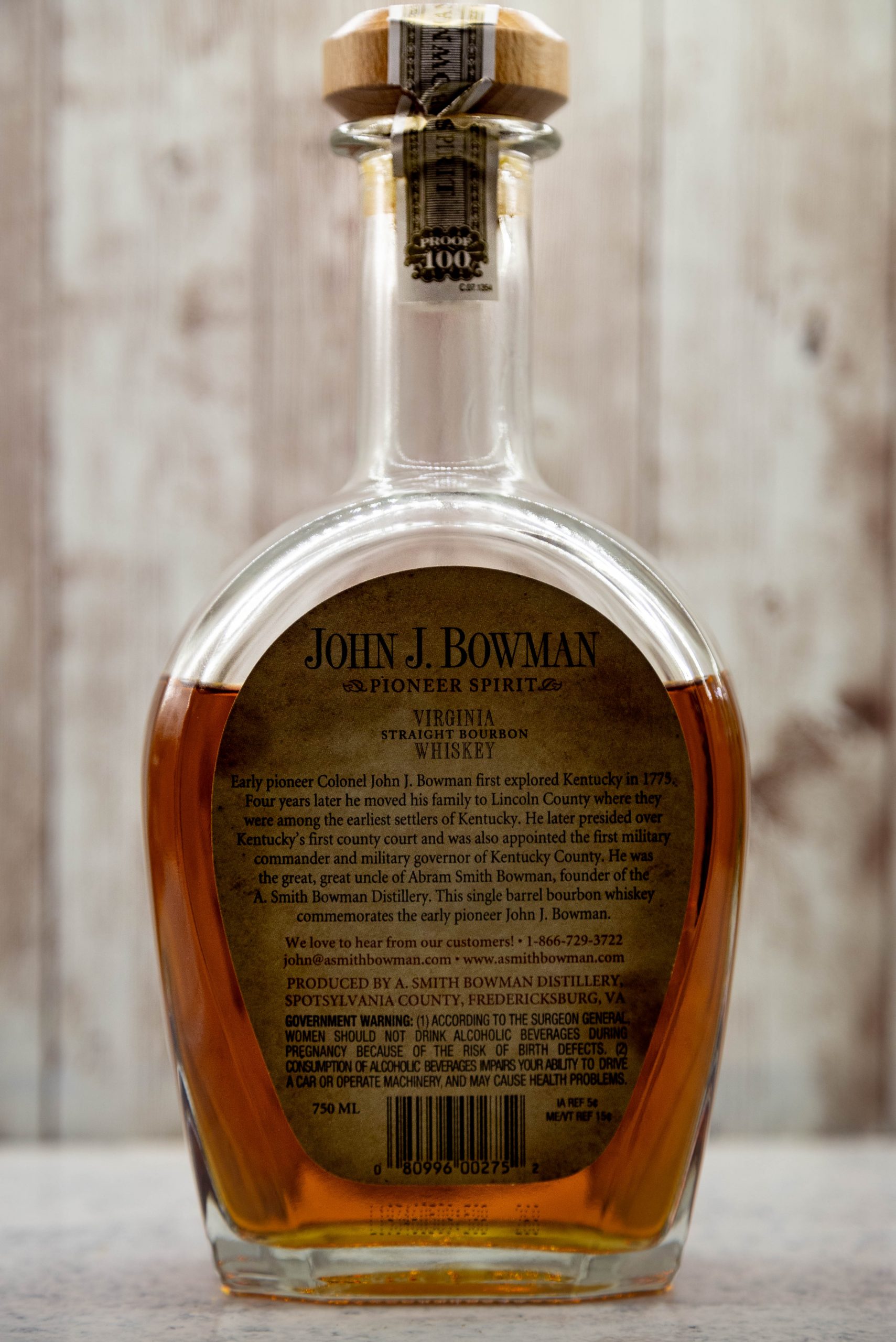 John J. Bowman Single Barrel Review The Bourbon Finder